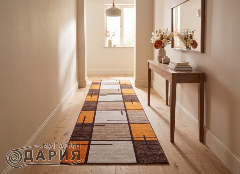 Мокетена пътека ERIKA 8010 beige/orange